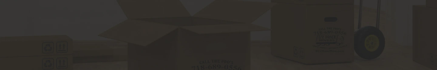Half Price Movers branded boxes